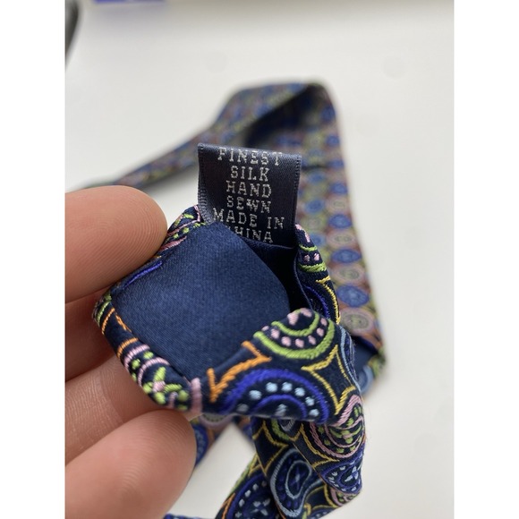 Forsyth Men's Silk Patterned‎ Neck Tie Multicolor - Picture 5 of 5